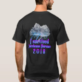 ハリケーン・フローレンスの雨を乗り越えた Tシャツ (裏面)