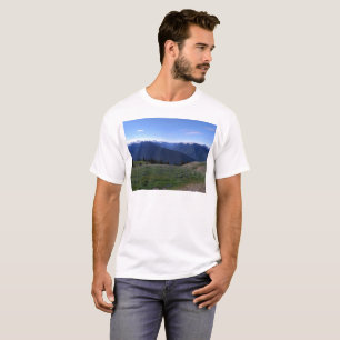 ハリケーン・リッジ五輪国立公園の男子シャツ Tシャツ