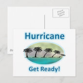ハリケーン。準備しろ！ ポストカード (正面/裏面)
