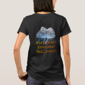 ハリケーン?避難?うんうん!!! Tシャツ (裏面)