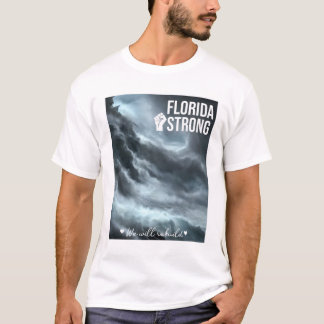 ハリケーンIan Florida我々は再建する強い Tシャツ