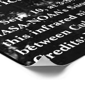 ハリケーンIrma赤外線衛星画像ポスター ポスター (角)