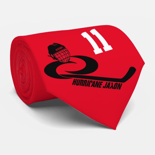 ハリケーンJAXONのカスタマイズ可能な青年チームホッケーのタイ ネクタイ (ロール)