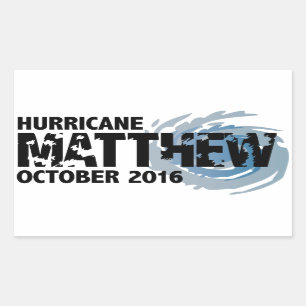 ハリケーンMatthew 2016年10月 長方形シール