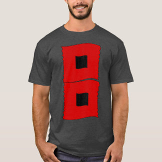 ハリケー警告ンの国旗 Tシャツ