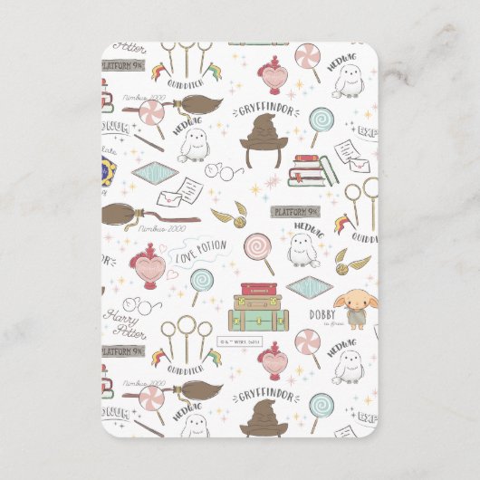 ハリシンプルー・ポッター赤ちゃんシャワーエンクロージャカード エンクロージャーカード (裏面)