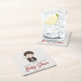 ハリシンプルー・ポッター赤ちゃんシャワー スクエアペーパーコースター (インサイチュ)