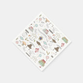 ハリシンプルー・ポッター赤ちゃんシャワー スタンダードカクテルナプキン (角)