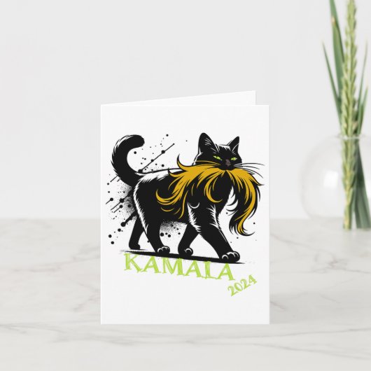 ハリスおもしろいレトロ子なしキャットレディープレジデント20 カード (正面)