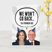 ハリスおもしろいワルツ誕生日 – 私たちは戻らない カード (黄色い花)