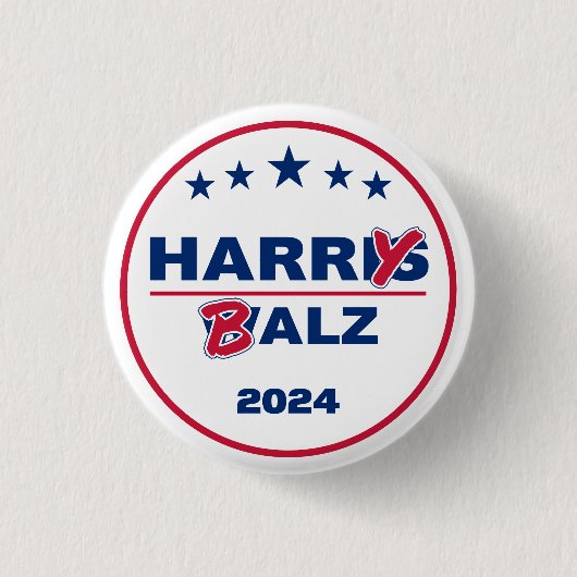 ハリスおもしろいワルツ2024ハリーバルツ2024 缶バッジ (正面)