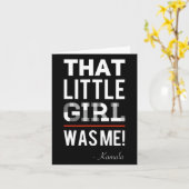 ハリスその小さな女の子は私 カード (黄色い花)