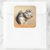 ハリスのオグロプレーリードッグ (Ammospermophilus) スクエアシール (バッグ)