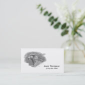 ハリスのタカのスケッチ 名刺 (スタンド正面)