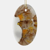 ハリスのタカ、肉食鳥 セラミックオーナメント (右)