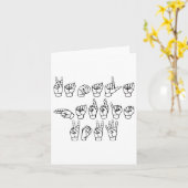 ハリスの手話 カード (黄色い花)