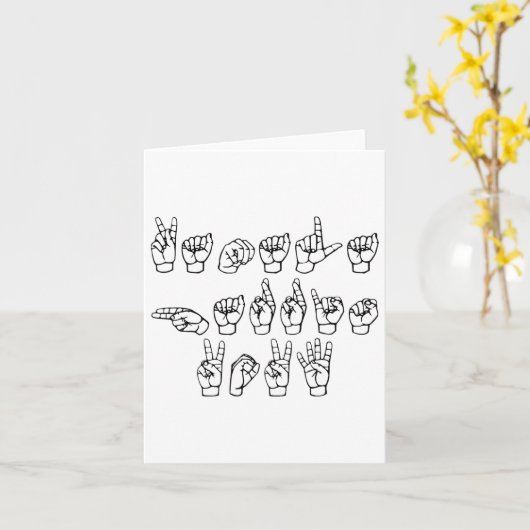 ハリスの手話 カード (黄色い花)