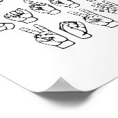 ハリスの手話 ポスター (角)