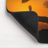 ハリスは狩りを咳払いで出します マウスパッド (コーナー)