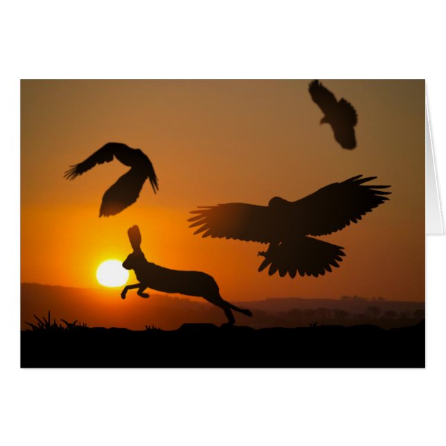 ハリスは狩りカードを咳払いで出します (正面横)