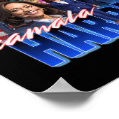 ハリスアメリカ国旗の海賊旗 ポスター (角)