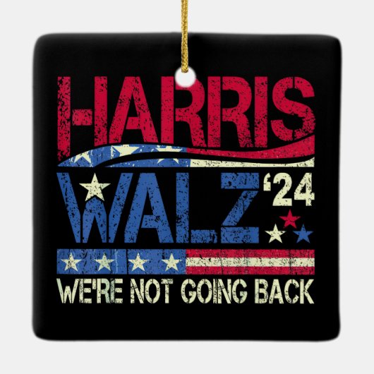 ハリスウォルズカマラハリス2024ティムワルツ セラミックオーナメント (裏面)