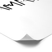 ハリスキャットレタリング前向き2024おもしろい年選挙 ポスター (角)