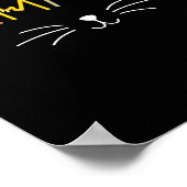 ハリスキャット前向きレタリングおもしろい12 ポスター (角)