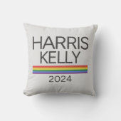 ハリスケリーレインボープライドLGBTQ国旗 クッション (正面)