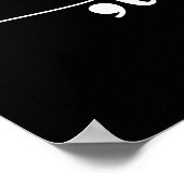 ハリスコンマLa句読点La ポスター (角)