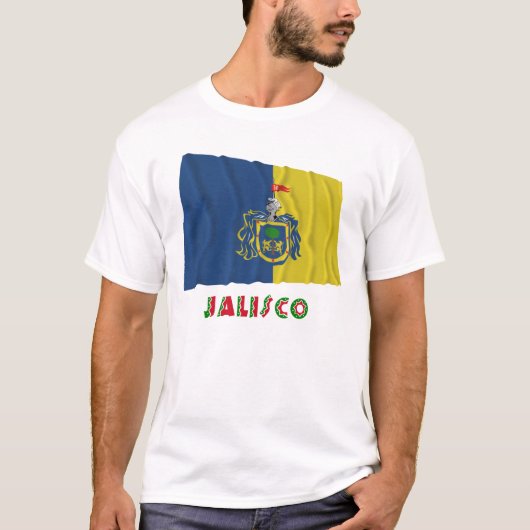 ハリスコ州の振る旗 Tシャツ (正面)