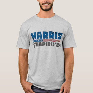 ハリスシャピロ2024愛国的ヴィンテージストライプ Tシャツ
