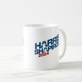 ハリスシャピロ2024星とストライプ愛国心 コーヒーマグカップ (正面右)
