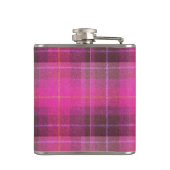 ハリスツイードのピンクの格子縞パターン フラスク (裏面)