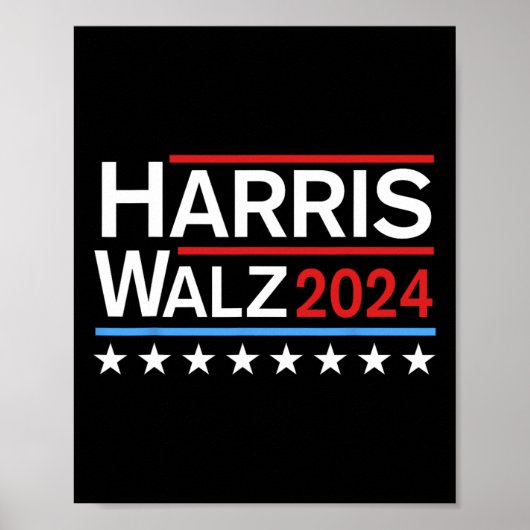 ハリスティムワルツ2024民主党チケット ポスター (正面)