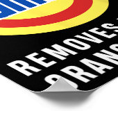 ハリスティム・ウォルズがオレンジ扱いにくの汚れを取り除おもしろいく ポスター (角)