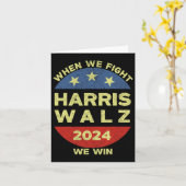 ハリスティムWAlzheimer 2024我々が勝つと戦う カード (黄色い花)