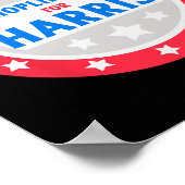 ハリスドナルドおもしろいトランプの万引き ポスター (角)