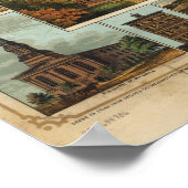 ハリスバーグのウィリアムズの地図（1855年）再印刷 ポスター (角)