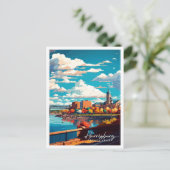 ハリスバーグペンシルバニアUSAヴィンテージ旅行 ポストカード (スタンド正面)