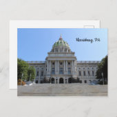 ハリスバーグPAはがき旅行記念キャピトル ポストカード (正面/裏面)