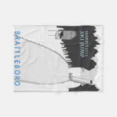 ハリスヒルブランケット フリースブランケット (正面(横))