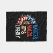 ハリスホイマージョイリバティ – Harris Waltz 2024 Ret フリースブランケット (正面(横))