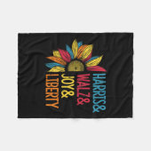 ハリスホイマージョイリバティ – Harris Waltz 2024 Ret フリースブランケット (正面(横))