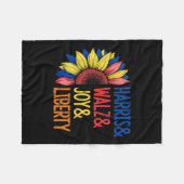 ハリスホイマージョイリバティ – Harris Waltz 2024 Ret フリースブランケット (正面(横))