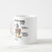 ハリスホークのキャラクター コーヒーマグカップ (正面左)