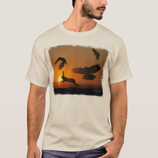 ハリスホークの狩猟 Tシャツ (正面)