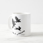 ハリスホークの鷹狩り芸術 コーヒーマグカップ (正面左)