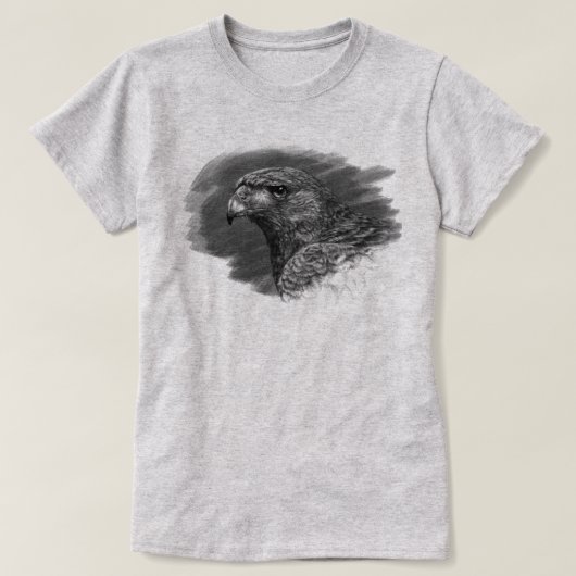 ハリスホークスケッチ Tシャツ (デザイン正面)