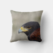 ハリスホークポートレート装飾用クッション クッション (裏面)